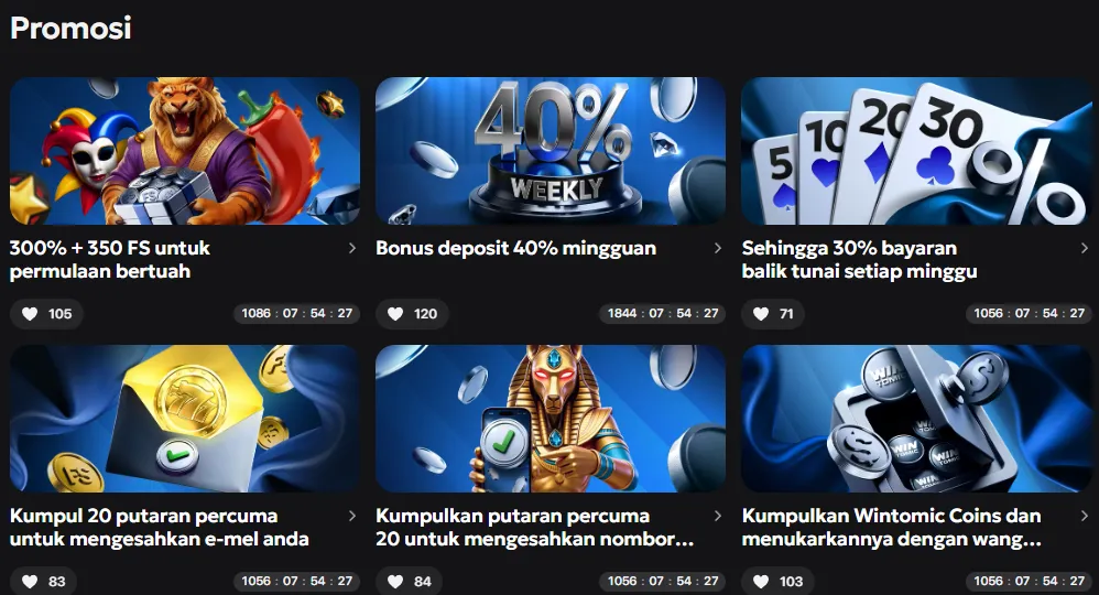 Ongoing bonus and promo programs